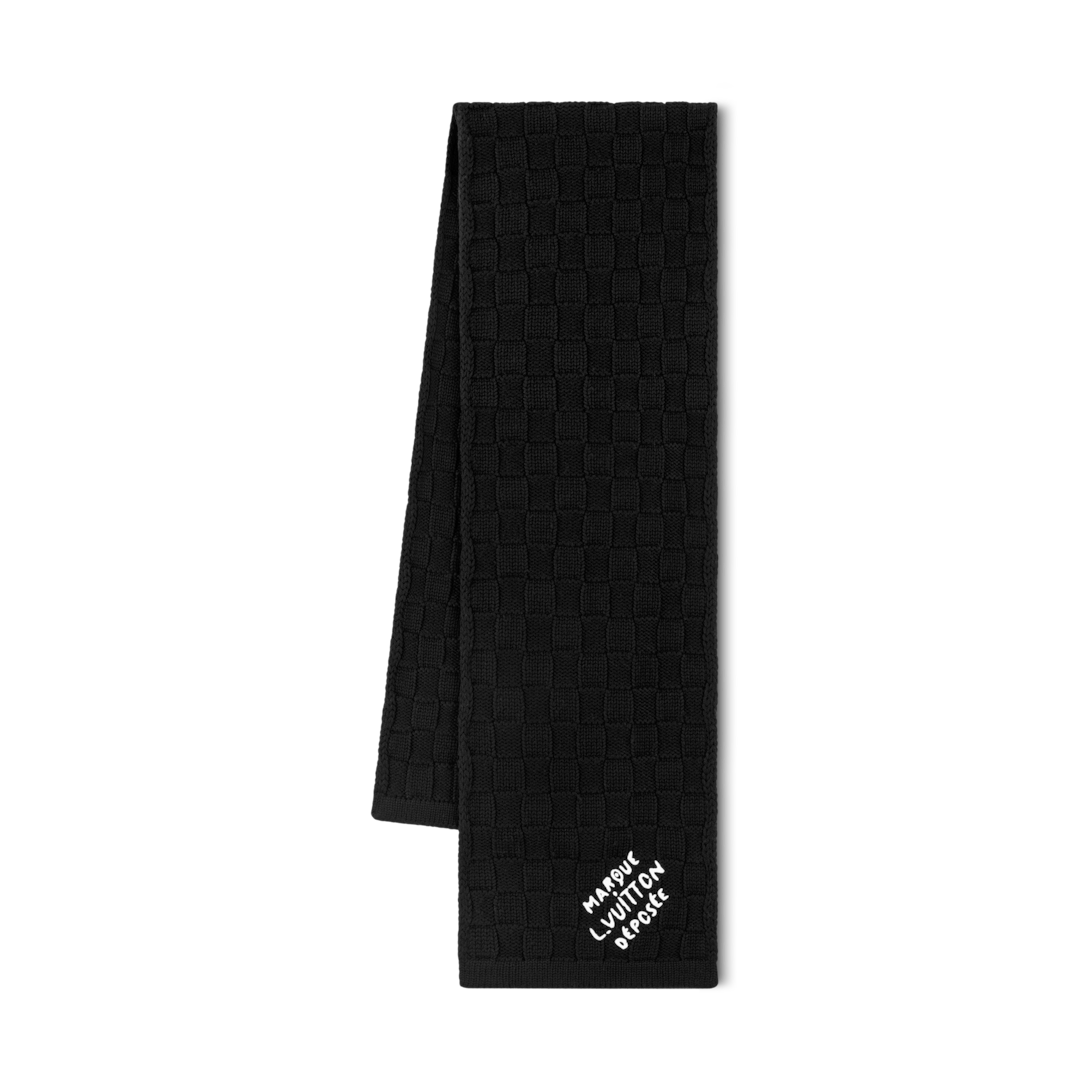 Damier Snug Scarf - Luxury S00 Black | LOUIS VUITTON